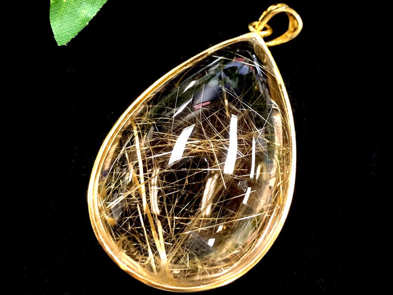 金針水晶天然石 ペンダント 26.ルチルクォーツ 金針水晶 ペンダント アクセサリー 鉱物 水晶 天然石