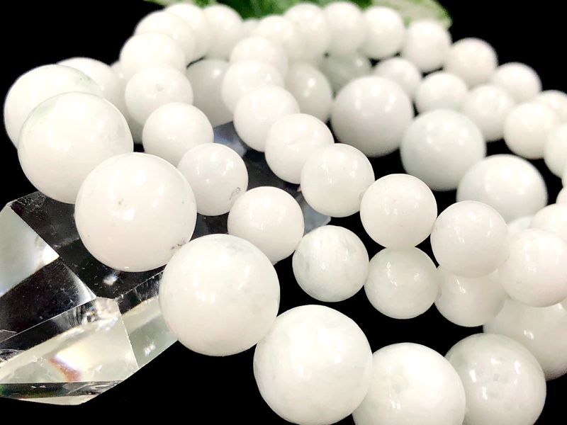 濃密な天使の羽☆天然石ブレスレット/エンジェルフェザーフローライト