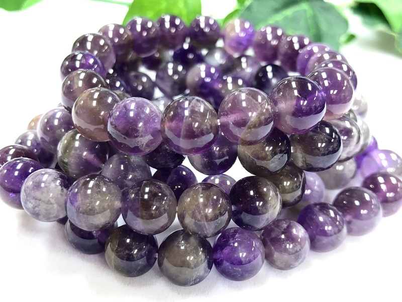 トップクォリティ]アメジストブレスレット（約9mm玉） - 埼玉県吉川市