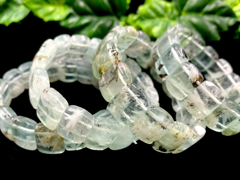 繊細な天使の羽と神秘的な模様！☆天然石ブレスレット/デンド  