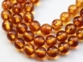 バルト海産★天然琥珀★3A/天然石ビーズ/アンバー/ラウンド/3mm/1連【天然石/パワーストーン】【アメリカツーソン・香港展示会・世界各地出展品買い付け】