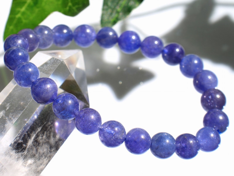 天然石　タンザナイト＆パライバ トルマリン＆ブルームーンストーン　ブレスレット 天然石タンザナイト＆パライバ トルマリン＆ブルームーンストーン