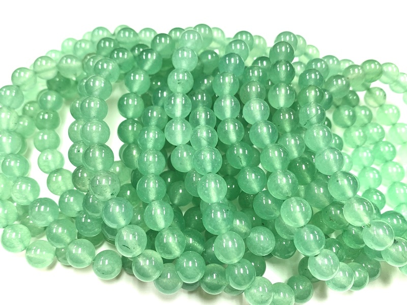 人気！☆鮮やかでカラフル☆天然石ブレスレット/ミントグリーン