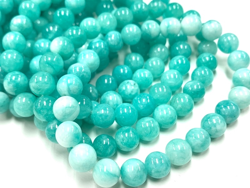 天然石　パワーストーン　マーブル パワーストーン 天然石 ミックスカラートルマリンブレスレット[T429-846]