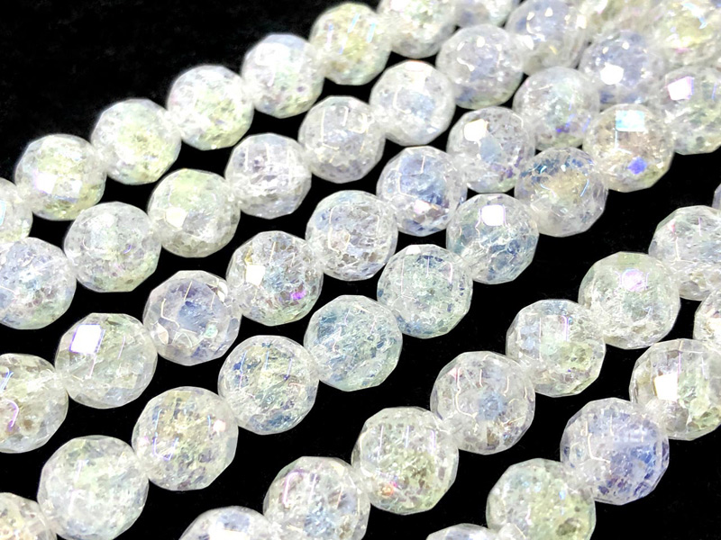 オーラクラック水晶】エンジェルオーラスフィア虹爆裂クラック水晶