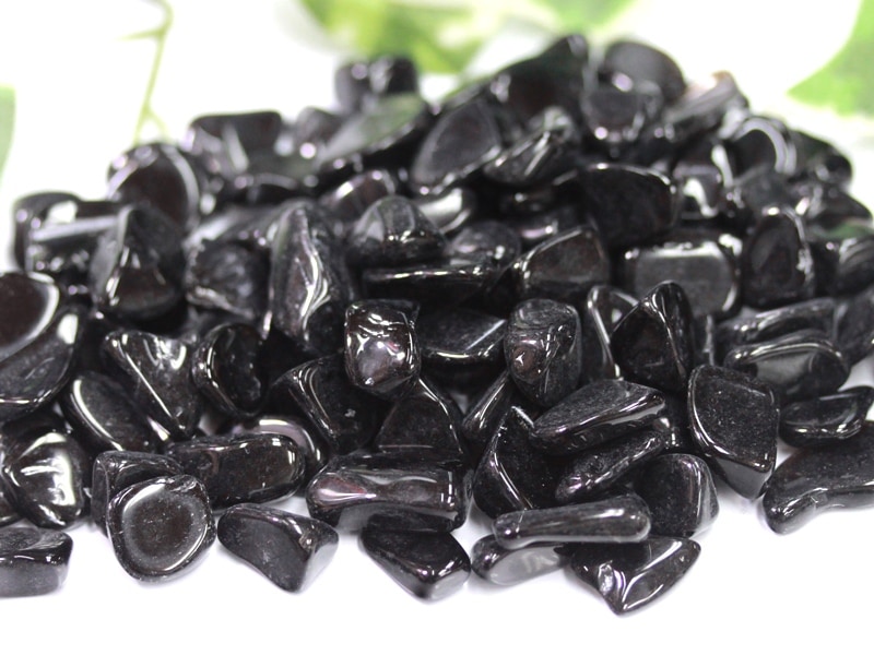 購入 ⑯天然石 さざれ ブラックストーン PD065 コスメ・美容 ⑯天然石