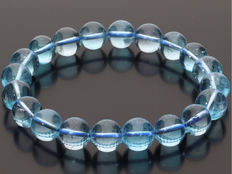 ブルートパーズ 11mm ブレスレット 天然石 パワーストーン 透明度抜群 ブルートパーズ 11mm ブレスレット 天然石 パワーストーン 透明度抜群
