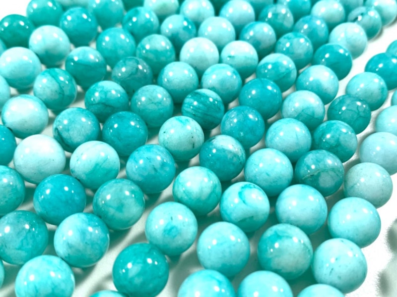 日高翡翠マーブル14ミリ玉