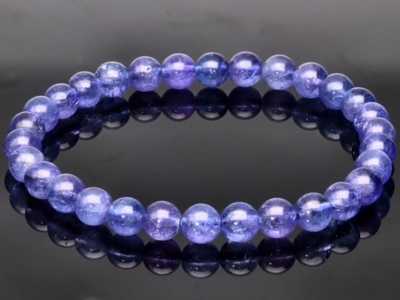 天然無処理　タンザナイト ブレスレット④ 天然無処理 タンザナイト ブレスレット 9.8mm ブレスレット 天然石屋