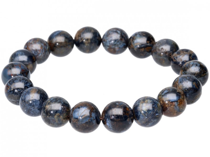 大人気★ナミビア産 高品質 天然石 ピーターサイトブレスレット★★★★大人気 1点物】希少☆芸術的な模様と色彩☆ナミビア産☆天然石ブレスレット