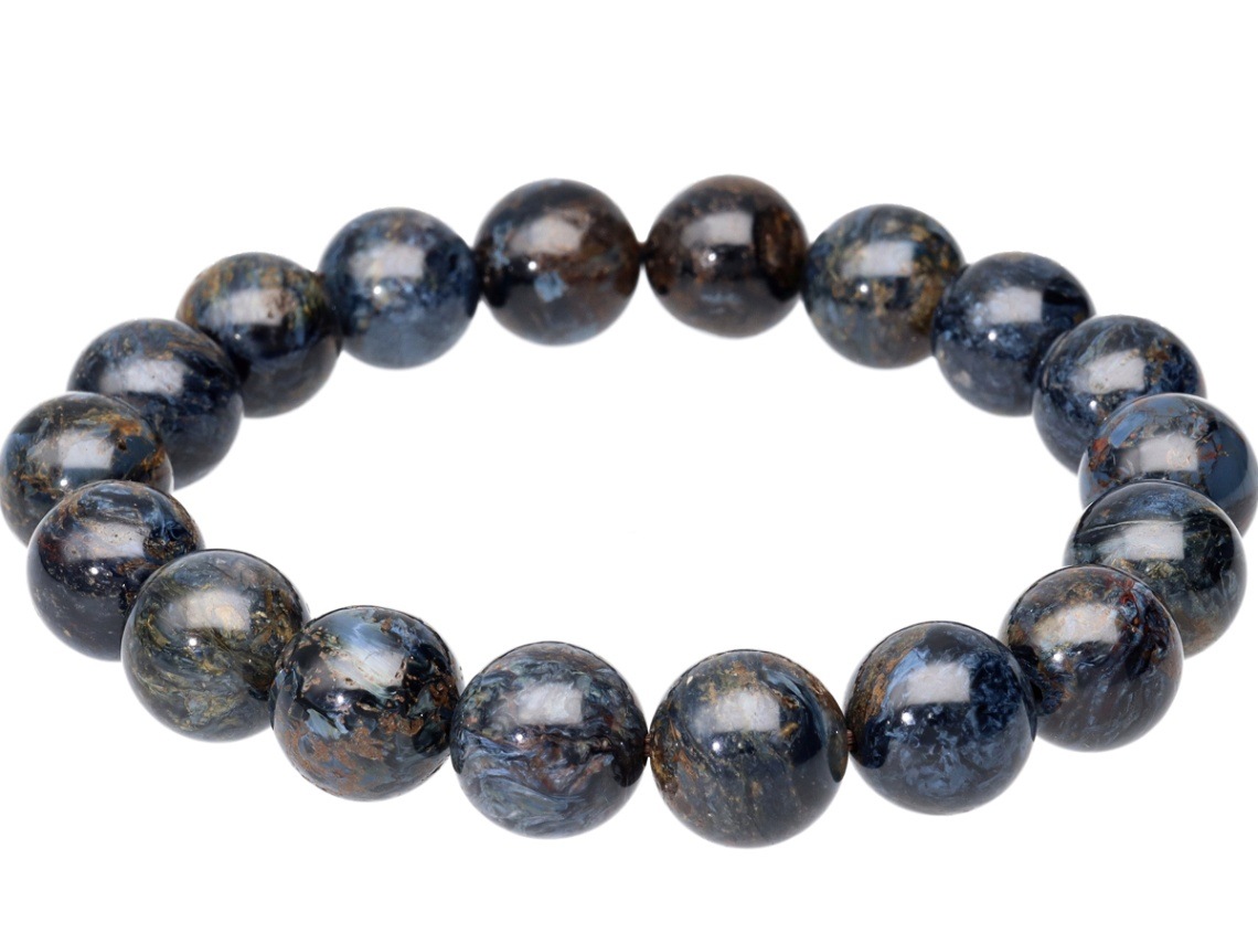 1点物】希少☆芸術的な模様と色彩☆ナミビア産☆天然石ブレスレット