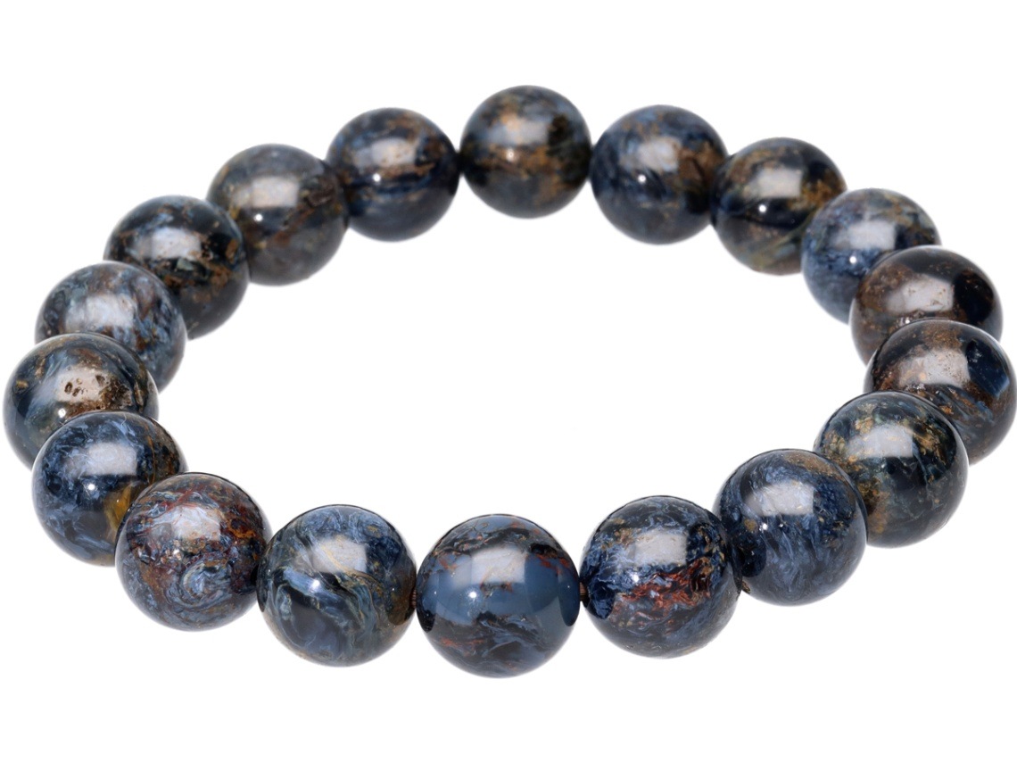 1点物】希少☆芸術的な模様と色彩☆ナミビア産☆天然石ブレスレット