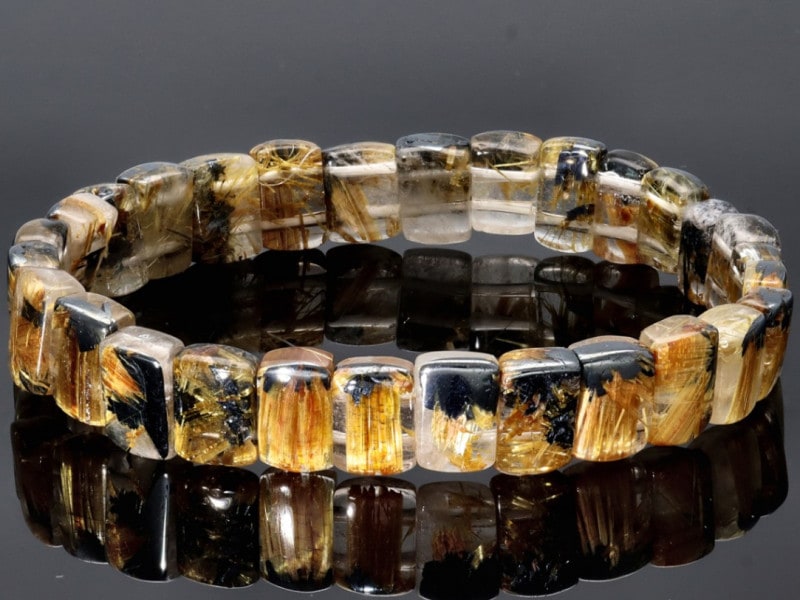 1点限り】超希少！透明度◎☆美しい金針☆金銭を呼び込む金運の石  