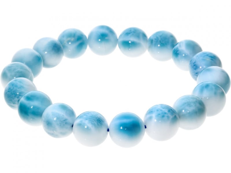ラリマー 11mm ブレスレット ドミニカ産 世界三大ヒーリングストーン