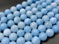人気！★鮮やかでカラフル★天然石ビーズ/セレスティアルブルージェイド/約10mm/ラウンド/1連【天然石/パワーストーン】【アメリカツーソン・香港展示会・世界各地出展品買い付け】|ジェイド（ジェード）