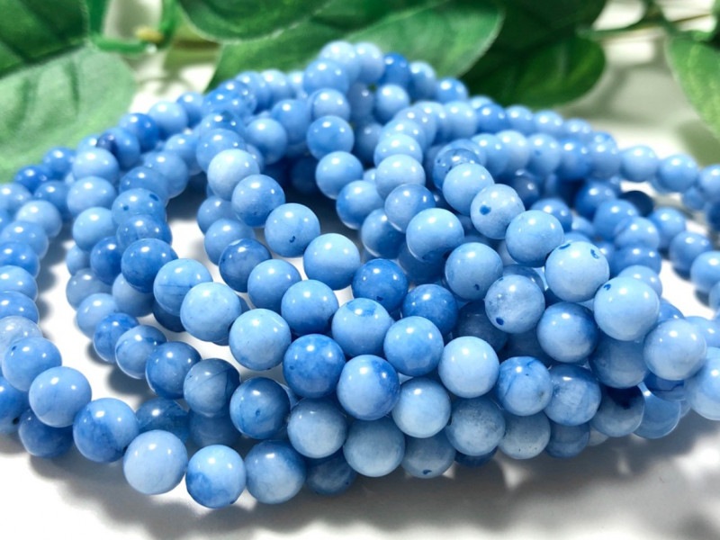 青色天然石 丸玉 16mm 定番人気，安い 激レアシルバーブルータイガー