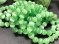 人気！★限定入荷★キャッツアイブレスレット/グリーン002/128面カット/約9-10mm/1本【パワーストーン】【アメリカツーソン・香港展示会・世界各地出展品買い付け】|キャッツアイ|ガラス・プラス