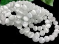 人気！★限定入荷★キャッツアイブレスレット/ホワイト/128面カット/約9-10mm/1本【パワーストーン】【アメリカツーソン・香港展示会・世界各地出展品買い付け】|キャッツアイ|ガラス・プラスチック