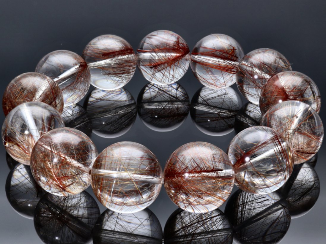 2022SUMMER/AUTUMN新作 天然石ブレスレット レッドルチルクォーツ