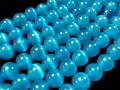 人気！★限定入荷★パワーストーンビーズ/キャッツアイブルー018/約6mm/1連【天然石/パワーストーン】【アメリカツーソン・香港展示会・世界各地出展品買い付け】|キャッツアイ|ガラス・プラスチック製