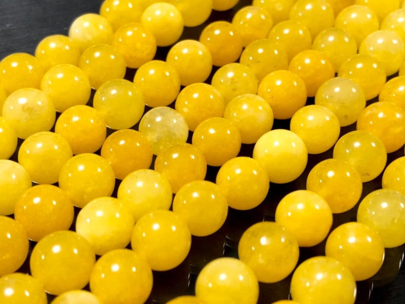 ☆クリアオブシディアン原石☆ カナリーイエロー(天然石) ☆透明感抜群