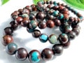 ������ƤӴ󤻤��С�ŷ���Х֥쥹��å�/�֥饦�󥯥꥽����(���꥽������/Chrysocolla/��������)/�饦���/��6mm/1�ܡ�ŷ����/�ѥ���ȡ���ۡڥ���ꥫ�ġ����󡦹��Ÿ�����������Ͻ�Ÿ���㤤�դ���
