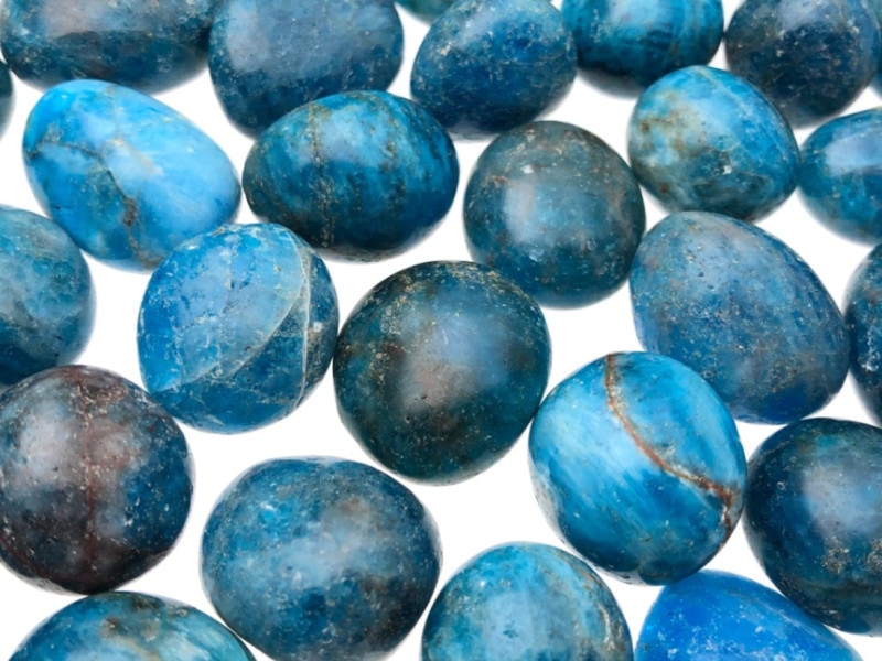 天然石 タンブル スギライト クリソコラ アパタイト