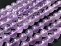 優しいラベンダーカラー★天然石ビーズ/ラベンダーアメジスト（Amethyst/紫水晶/アメシスト）/ラウンド/約6mm/1連【天然石/パワーストーン】【アメリカツーソン・香港展示会・世界各地出展品買い