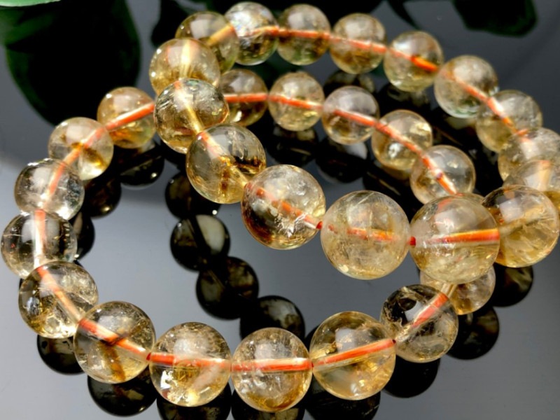 グリーンファントム ブレスレット 大玉 パワーストーン 18mm以上〜19mm