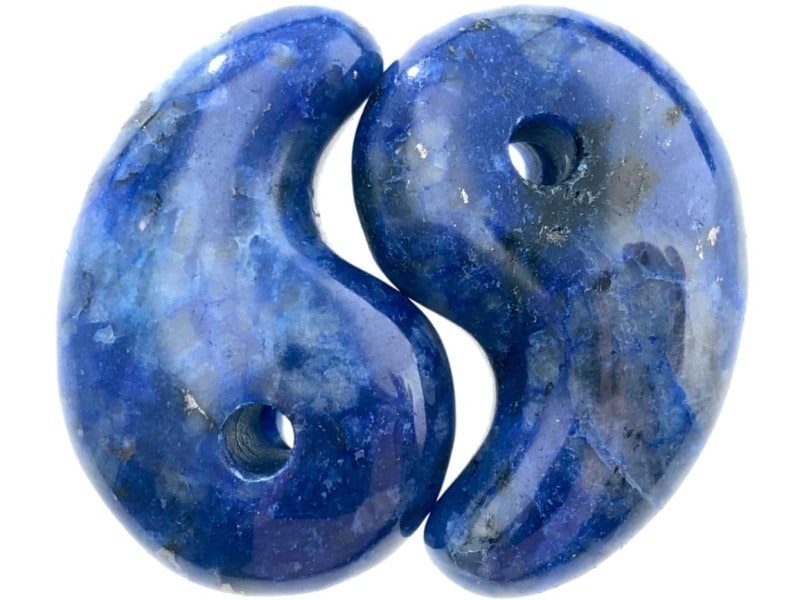 天然石/勾玉（まがたま）/ソーダライト（Sodalite/方曹達石,ソーダ石 