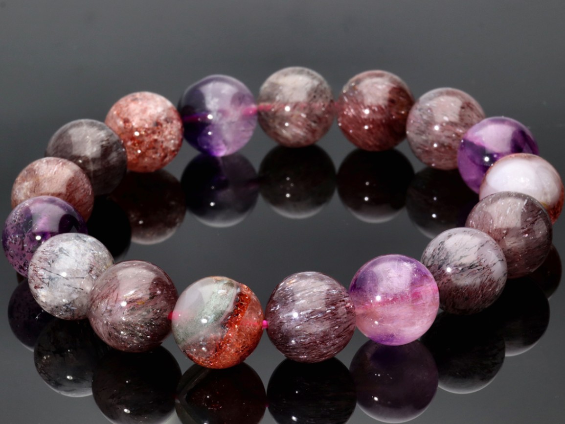 愛光堂　ブレスレット　ストロベリークォーツ ストロベリークォーツ デザインブレスレット