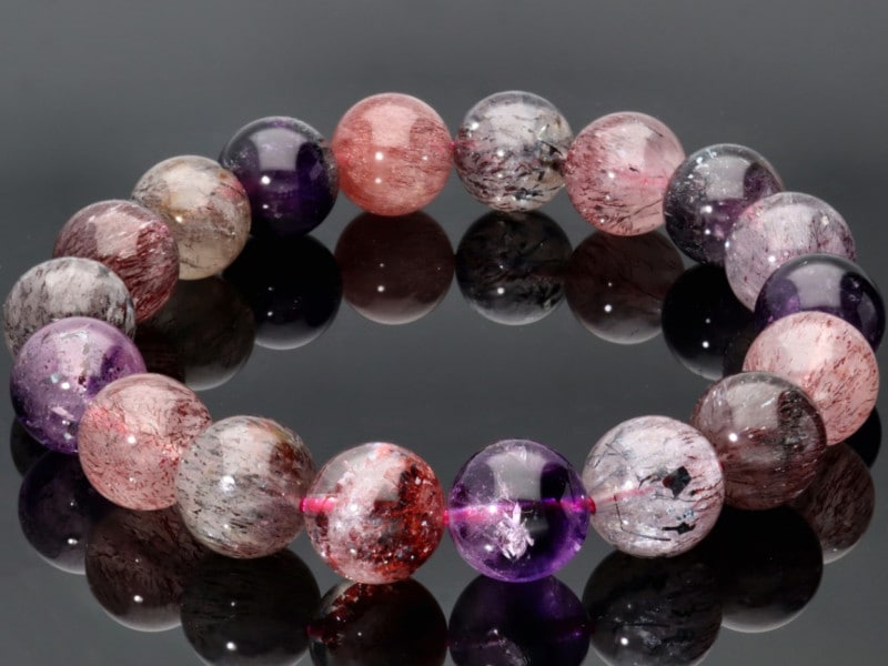 スーパーセブン✨ アメジスト ラフストーン 原石 ダブルポイント