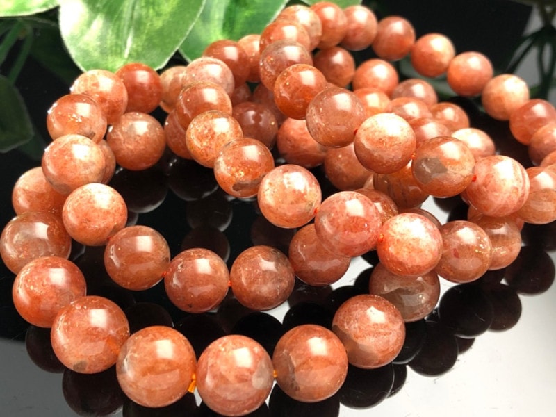 天然石ブレスレット オレンジルチル ファイヤー 水晶 サンストーン ペリドット 天然石ブレスレット オレンジルチル ファイヤー 水晶 サン