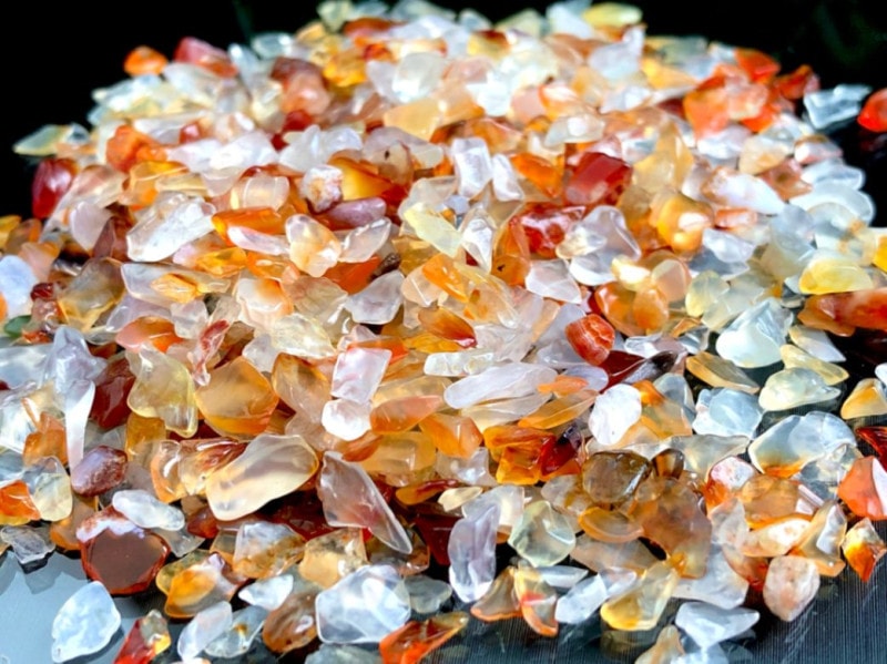 ���뤤ȯ����ŷ���Ф�������å�/�����ͥꥢ��(carnelian/�̿�)/M������/100g/γ��������2-5mm��ŷ����/�ѥ���ȡ���ۡڥ���ꥫ�ġ����󡦹��Ÿ�����������Ͻ�Ÿ���㤤�դ���