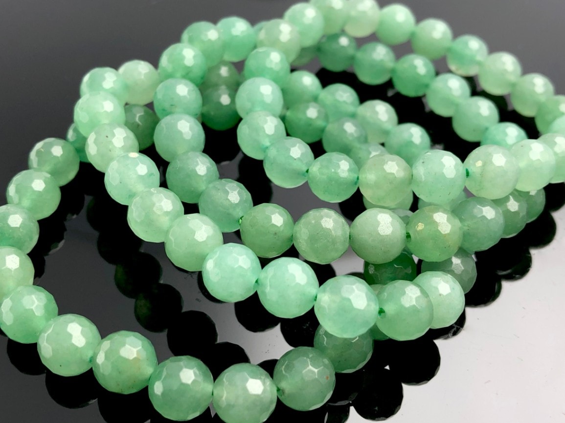 天然石ブレスレット/グリーンアベンチュリン（aventurine/砂金石