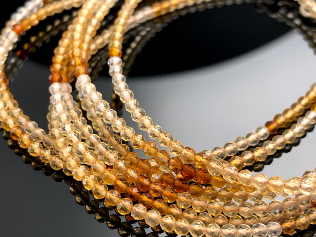 金運の石☆ブラジル産☆SV925製/天然石ブレスレット/グラデーション