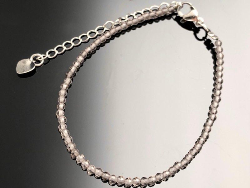 ���å��ʥ��졼���顼��ŷ���Х֥쥹��å�/���⡼������������(Smokyquartz����徽)/�ե����åȥ��å�/��23cm/��2mm/1�ܡ�ŷ����/�ѥ���ȡ���ۡڥ���ꥫ�ġ����󡦹��Ÿ�����������Ͻ�Ÿ���㤤�դ���