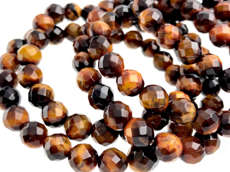 激安虎目石☆金運・仕事運☆天然石ブレスレット/オレンジタイガーアイ  