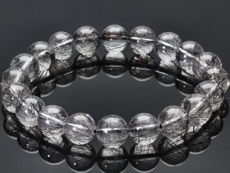 ��1��ʪ��������Ʃ���١��Ż�������������Ɀ���С�ŷ���Х֥쥹��å�/�֥�å�����륯�����ġʥ���쥤�ƥåɥ�������/������徽/Rutilelated quartz)/�饦���/��9mm/1�ܡ�ŷ����/�ѥ���ȡ���ۡڥ���ꥫ�ġ����󡦹��Ÿ�����������Ͻ�Ÿ���㤤�դ���