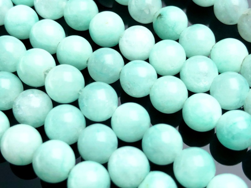 人気！☆鮮やかでカラフル☆天然石ビーズ/マーブルアイスグリーン