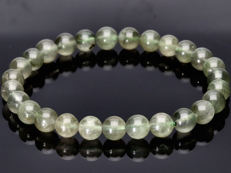 1点物】金運・厄除け☆針タイプ☆天然石ブレスレット/アクチノライト  