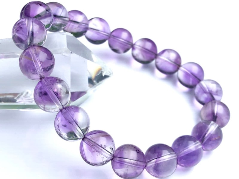 二本おまとめスーパーセブン・リビアングラススモーキーアメジスト