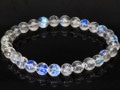 【1点物】FAランク★美麗ブルーシラー★天然石ブレスレット/ロイヤルブルームーンストーン（月長石/moonstone）/ラウンド/約6mm/1本【天然石/パワーストーン】【アメリカツーソン・香港展示会