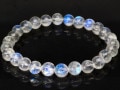 【1点物】FAランク★美麗ブルーシラー★天然石ブレスレット/ロイヤルブルームーンストーン（月長石/moonstone）/ラウンド/約7mm/1本【天然石/パワーストーン】【アメリカツーソン・香港展示会