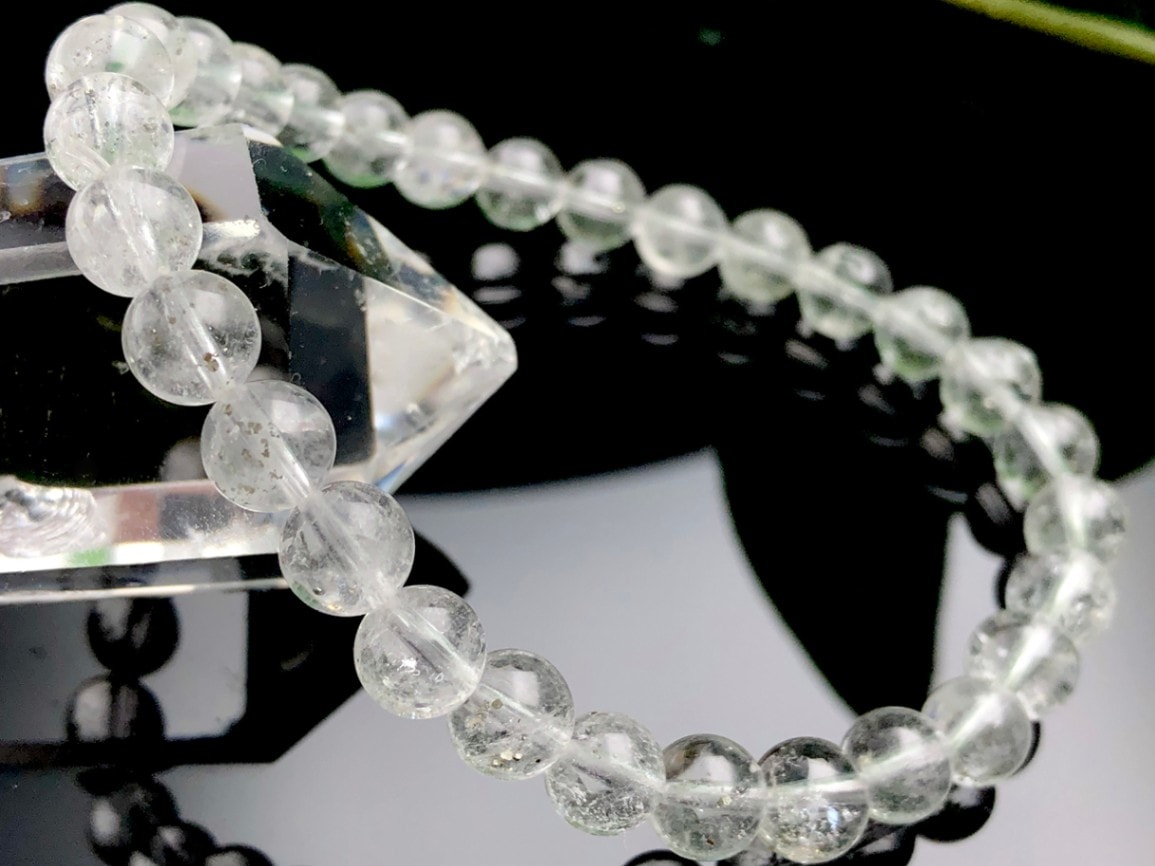 高品質】 ラリマー ブレスレット内径17㎝（12.5㎜×17粒）