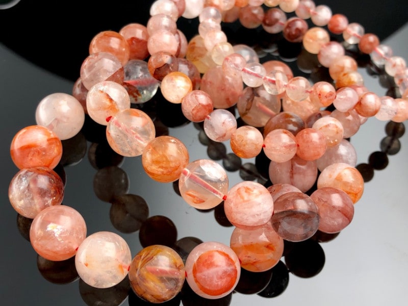 ヒマラヤ産アゲート約15mm 天然石ブレスレット 希少石⁄最強品質大珠