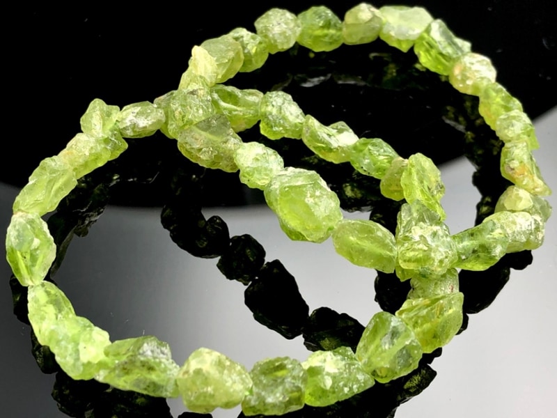 高透明度】ペリドット ブレスレット 10〜11mm アフガニスタン産