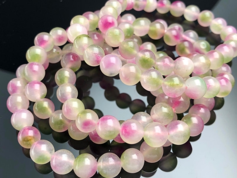 sakura様レア高品質フラワーオブシディアンスフィア天然石