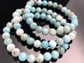 ҡ󥰥ȡֳСɥߥ˥ŷХ֥쥹å/ޡʥ֥롼ڥȥ饤//Larimar/64̥å/7-8mm/1ܡŷ/ѥȡۡڥꥫġ󡦹ŸϽŸ㤤դ