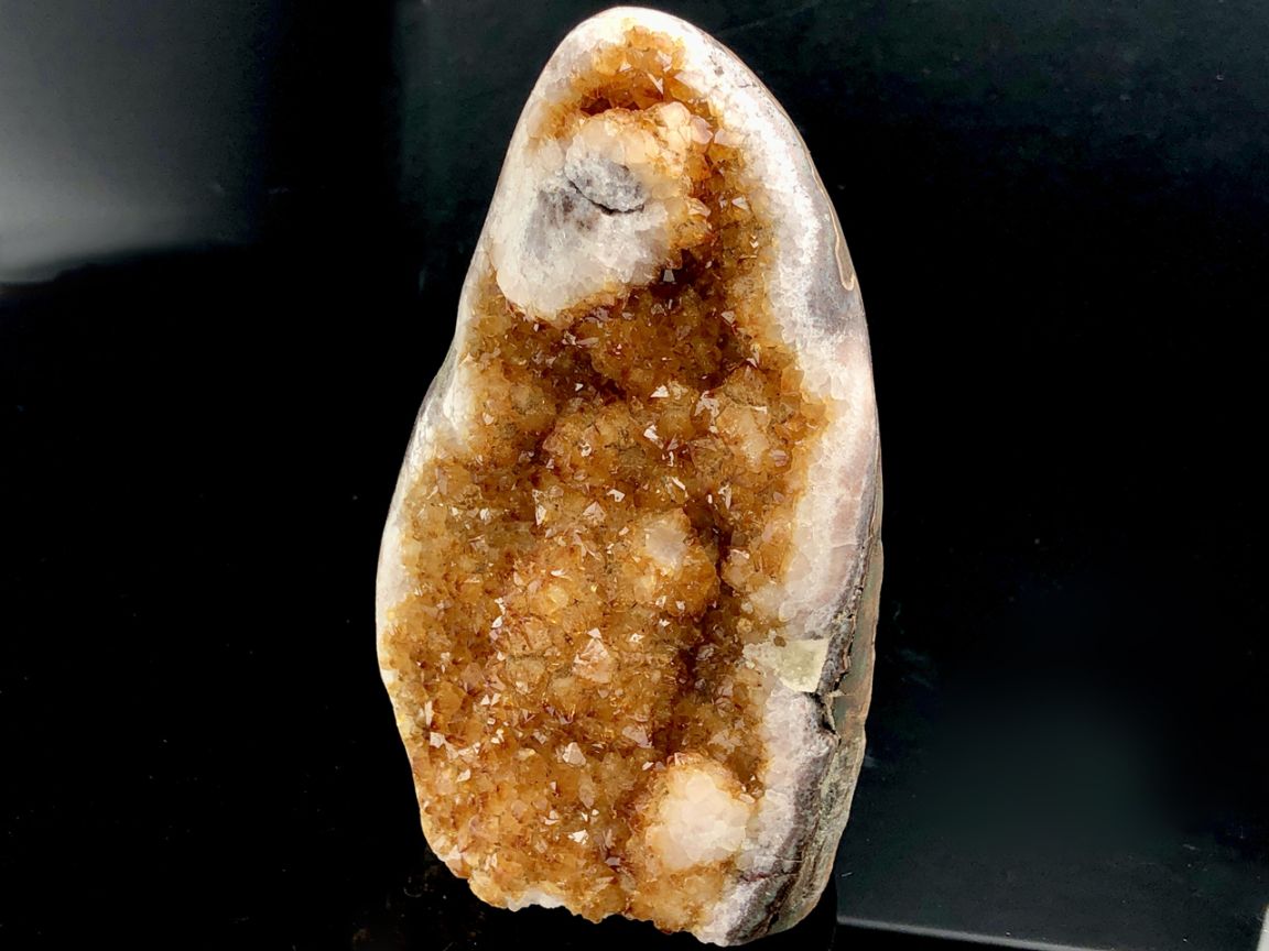 1点物】発色◎☆ブラジル産☆天然原石/シトリンドーム(黄水晶/citrine